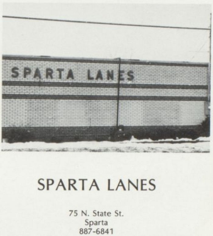 Sparta Lanes (Garden Patch Restaurant) - 1978 Sparta High School Yearbook Ad